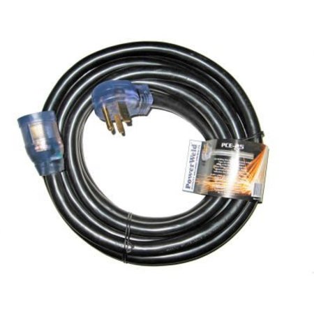 POWERWELD INC Powerweld® Power Cable Extension 8/3 40 Amp 220V 25' PCE-25